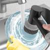 ARTSZY 3 Pcs Handheld Electric Scrubber Cordless, Rechargeable Electric Spin Scrubber, Electric Cleaning Brush with 3 Brush Heads, Bathroom Scrub Brush for Cleaning view 3
