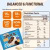 Fitness SHOCK Cookie Cream Protein White Brownie - No Added Sugar, 7.5g Protein, Low Carb Guilt-Free Dessert - 0g Added Sugar, 10g Net Carbs, 5g Fiber, Non-GMO - 10 x 50g view 3