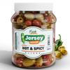 Jersey Pickles - Hot Mix Olives Combo (Half Gallon)  Olives Stuffed  Hand-Stuffed Gourmet Olives with Premium Fillings for Snacks, Charcuterie & Cocktails view 1