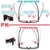 acavefox 4 Pack Reading Glasses 4.0 Men Readers Computer Blue Light Blocking Comfortable Fashion Eyeglasses with Spring Hinge view 4