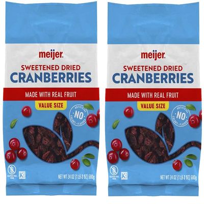 Pack Of 2 Sweetened Dried Cranberries, 24 oz