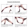 REAVEE 3 Pack Oprah Style Reading Glasses for Women,Blue Light Blocking Cute Oversized Square Computer Readers with Spring Hinge 0.75 view 4