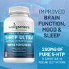 Wellgardens 100% Pure 200 MG 5-HTP Ultra for Healthy Sleep and Sense of Wellbeing - Support Mood, Stress, Sleep - 5HTP Supplement with Calcium - 60 5HTP 200mg Capsules, 30 Servings view 2