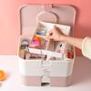 JacCos First aid kit First Aid Bag Medicine Organizer Plastic First Aid Storage Box Home Care Medicine Cabinet Portable Container First aid kit Home (Color : Green) (Pink) view 4