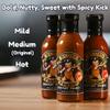 B'Cubs Voodoo Peanut Sauce MEDIUM Bold, Nutty, Sweet with a Spicy Kick, Versatile Dip, Drizzle, Marinade & Stir Fry 12oz Glass Bottle Texas Made view 3