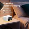 3 in 1 Sound Machine Dual Alarm Clock Night Light White Noise Machine 27 Sleeping Sounds for Adults Kids Precise 32 Level Volume Sleep Timer Memory Function Digital Clock with 30 Wake Up Sounds view 3