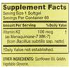 4 TOP CARE Vitamin K2 Supplement, Soft Gel Capsules, 100 Mcg, 60 Count view 2