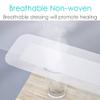 Breathable Knee Replacement Surgery Island Dressing 4"x10" Bordered Gauze Adhesive Patches with Non-Stick Pad for Hip Shoulder Back Elbow Abdominal Surgery Long Incision Wounds Cover (Pack of 10) view 2