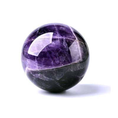 1PC, Natural Dream Amethyst Ball, Polished Massage Ball, Reiki Healing, Room Decoration, Crystal Crafts Stone Ball, Souvenir 4-7cm (Color : Amethyst Ball, Size : Diameter 5-6CM)