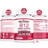 B12 Vitamins 10,000 mcg, Methylated Vitamin B12 Sublingual - Energy Boost, Focus, Metabolism & Brain Health Support, Immune System Support, Fast Dissolve, Natural Strawberry Flavor, 270 Servings view 1