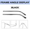 1 Pair Metal Eyeglass Replacement Arm, Eyewear Frame Temple Replacement Universal Sunglasses Arm Legs Replacement for Thin Metal Glasses, Sunglass Black view 3