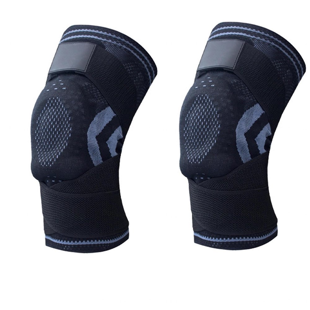 VIDECOR Knee Support Brace Open-Patella Gel Pads Knee Brace with Side Stabilizers Adjustable and Breathable Knee Supports Joint Pain Relief Injury Recovery for Men and Women,B-XLarge