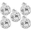 GLEAVI 5pcs Diffuser Locket Necklace Pendant Elegant Hollow Flower Design White Gold for Personal Use and Gifting for Scented Oil Perfume view 1