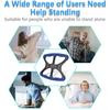 Lift Assists Standing Aid-Handicap Bar with No-Slip Grip Handles, Portable Lift Aid for Handicapped, Blue with Rubber Grip Handicap Bar Lift Aid to Transfer Elderly Senior Bariatric view 3