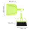 Alipis Practical Mini Broom and Dustpan Efficient Cleaning of Pet Cages and Desktops Green Cleaning Utensils for Hamsters Guinea Pigs and More view 2
