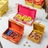 Brocade Fabric Favor Boxes Decorative Cash Box, Shagun Box, Gift Box, Jewellery Box, Money Box Envelop Wedding Gift Favor Boxes for Wedding, Birthday & Holiday Gifts Box Pooja - 4x4 Inch (100) view 4