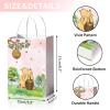 24 Pieces Classic Pooh Bear Goodie Bags for Baby Shower Party Supplies, Bear Gift Snacks Treat Candy Party Favors Bags with Handles for Classic Bear Theme Party Decorations view 3