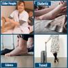 Diamond Star 6 Pairs Diabetic Knee High Socks for Men  Over the Calf Cotton Socks, Non-Binding Comfortable Fit  Mens Shoe Size 1214 (4 Pairs Black, 2 Pairs White) view 2