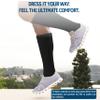 Diamond Star 6 Pairs Diabetic Knee High Socks for Men  Over the Calf Cotton Socks, Non-Binding Comfortable Fit  Mens Shoe Size 1214 (4 Pairs Black, 2 Pairs White) view 4