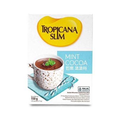 Tropicana Slim Mint Cocoa 4-ct, 60 gram (1 box)
