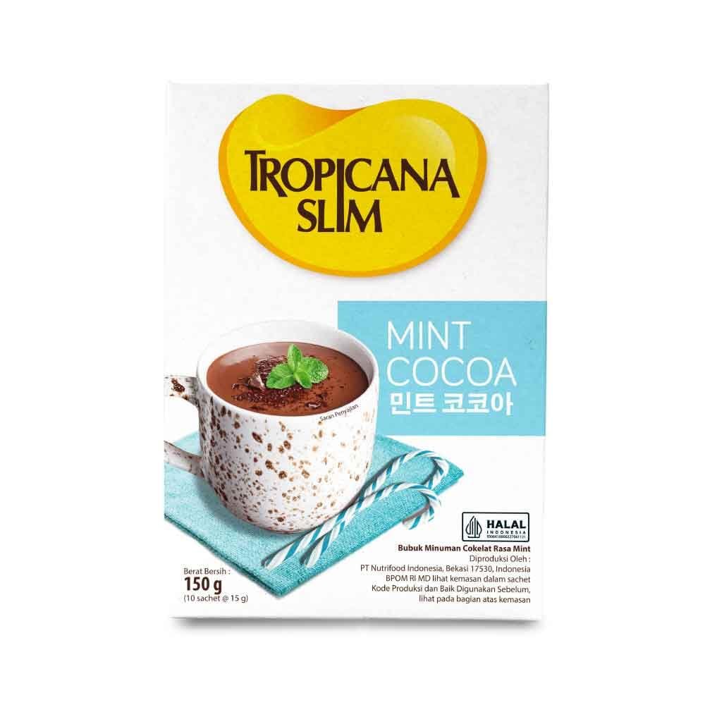 Tropicana Slim Mint Cocoa 4-ct, 60 gram (1 box)