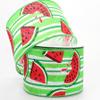 10 Yards Watermelon Wired Ribbon, Spring Ribbon, Watermelon Ribbon, Wired Ribbon, 2.5" Wide Ribbon, Ribbon for Wreaths view 1