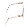 Calabria Ernest 4865 Cat-Eye Blue Light Blocking Reading Glasses +0.00 Clear Crystal Silver Glitter/Rounded Tips Men Women view 3