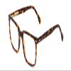 Calabria Ernest 4866 Cat-Eye Blue Light Blocking Reading Glasses +3.00 Brown Amber Tortoise/Silver Accent Men Women view 1
