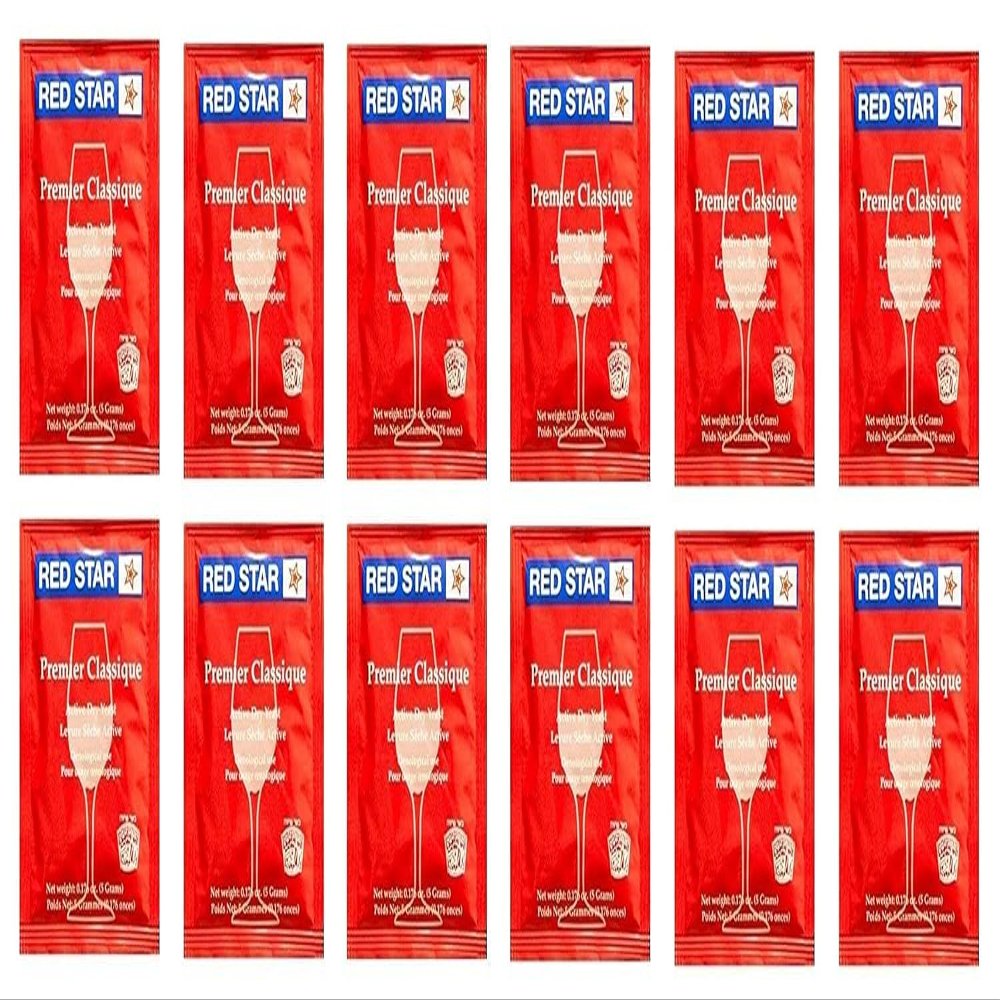 North Mountain Supply Red Star Premier Classique Wine Yeast - Pack of 12 - Fresh Yeast