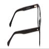 Calabria Ernest 4866 Cat-Eye Blue Light Blocking Reading Glasses +1.00 Gloss Black/Silver Accents Men Women view 2