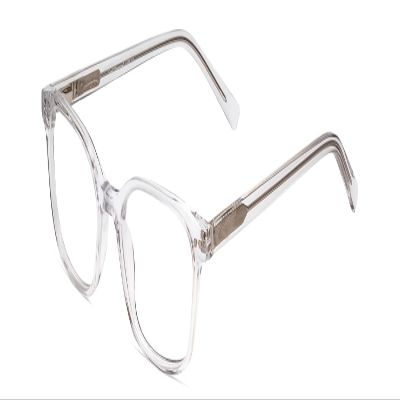 Calabria Ernest 4867 Cat-Eye Blue Light Blocking Reading Glasses +0.50 Clear Crystal/Silver Glitter Accent Men Women