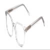 Calabria Ernest 4867 Cat-Eye Blue Light Blocking Reading Glasses +0.50 Clear Crystal/Silver Glitter Accent Men Women view 1