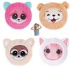 FOMI Ultra Strong Kids Hot Cold Ice Packs | 4 Pack | Soft Colorful Sleeves | Animal Designed Children Gel Bead Wrap | Pain Relief for Kids Boo Boos, Fever, Headaches | Strap to Hold in Place view 1