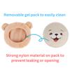 FOMI Ultra Strong Kids Hot Cold Ice Packs | 4 Pack | Soft Colorful Sleeves | Animal Designed Children Gel Bead Wrap | Pain Relief for Kids Boo Boos, Fever, Headaches | Strap to Hold in Place view 4