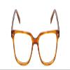 Calabria Ernest 4868 Cat-Eye Reading Glasses +2.25 Demi-Tortoise Havana Blonde/Silver Accent Men Women view 2