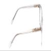 Calabria Ernest 4868 Cat-Eye Blue Light Blocking Reading Glasses +0.50 Clear Crystal/Silver Glitter Accent Men Women view 2