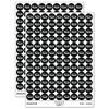 S'Mores Graham Cracker Chocolate Marshmallow Campfire Snack 200+ Round Stickers - Matte Finish - 0.50" Size - Black view 1