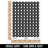 S'Mores Graham Cracker Chocolate Marshmallow Campfire Snack 200+ Round Stickers - Matte Finish - 0.50" Size - Black view 2
