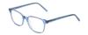 Calabria Ernest 4876 Cat-Eye Reading Glasses +3.50 Shiny Blue Crystal/Silver Accents Men Women view 1