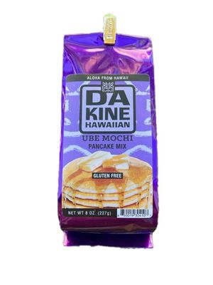 Da Kine Hawaiian Pancake Mix, Gluten-Free Pancake Mix, Instant Pancake and Waffle Mix, Tropical Pancake Mix, Breakfast Pancake, Waffle & Baking Mixes - 8 oz (Gluten-Free Ube Mochi)