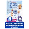 Mr. Clean Magic Eraser Sponge, Bathroom Cleaner, Shower Cleaner, Tub Cleaner, Soap Scum Remover, Bathroom Cleaning Supplies, Dawn Cleaning Power with Febreze Lavender Scent, 5ct view 1