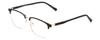 Calabria Ernest 4904 Cat-Eye Reading Glasses +4.00 Matte Black/Gold Men Women view 1