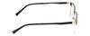 Calabria Ernest 4904 Cat-Eye Reading Glasses +4.00 Matte Black/Gold Men Women view 3