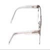 Calabria Ernest 4902 Rectangular Reading Glasses +2.50 Matte Satin Silver/Clear Crystal Men view 4