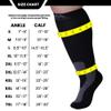 Mojo Compression Socks for Women and Men Circulation (3 Pairs) 20-30mmHg - Wide Calves Unisex Compression Knee High for Varicose Veins, Post Surgery Recovery, Swelling - Black, 4X-Large - A601BL7 view 4