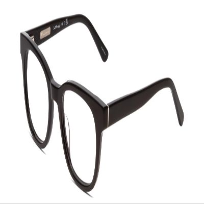 Calabria Ernest 4901 Cat-Eye Blue Light Blocking Reading Glasses +1.00 Gloss Black Women