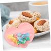 50 Pcs Heart Shaped Earring Lock Bag Heart Shaped Bags Small Cellophane Bags Cello Love Trinket Jewelry Pouches Biscuit Bag Child Pvc Proposal Candy view 2