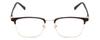 Calabria Ernest 4904 Cat-Eye Reading Glasses +1.25 Matte Black/Gold Men Women view 2