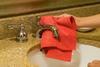 ERC Wiping Products Red Microfiber Towels, Highly Absorbent, Long Lasting, Lint-Free Cleaning Towels - 50 Pack (14in x 14in) view 3