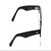 Calabria Ernest 4906 Cat-Eye Blue Light Filter Reading Glasses +2.75 Gloss Black Clear Crystal 2 Tone/Silver Studs Men Women view 2